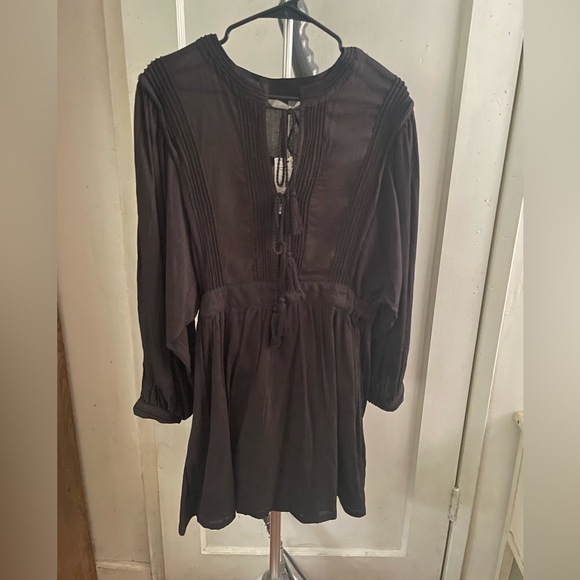 mango textured dress with bows - Picture 5 of 7